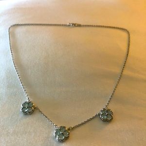 Short aqua marine necklace